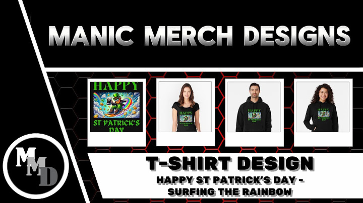 Happy St Patrick's Day - Surfing The Rainbow T-Shirt