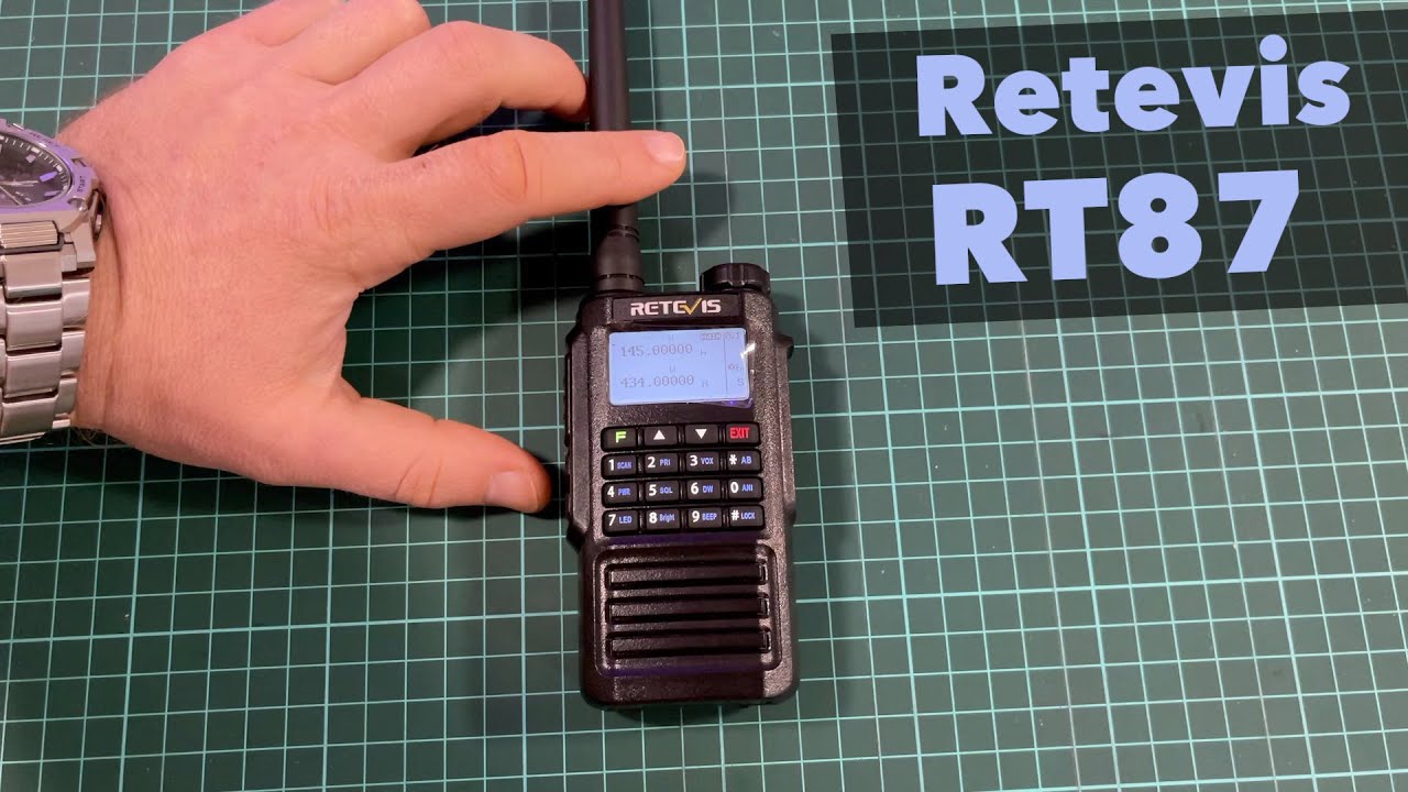 Двухдиапазонная влагозащищенная радиостанция Retevis RT87 - YouTube