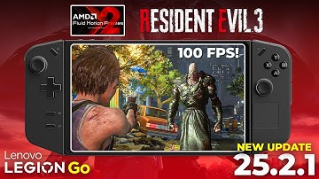 Let’s Play Resident Evil 3 Remake on Lenovo Legion Go with AFMF2 | Get Over 100FPS! | WOWZAA!!!