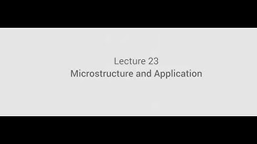 Microstructure and Application #swayamprabha #CH35SP