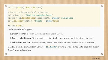 Wie man Daten mit Pandas DataFrames in Excel schreibt