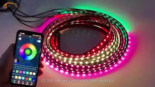 1224V LED Underglow Light RGB Dream Color APP Control