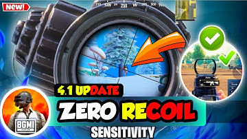 🔥BGMI 4.1 Update Sensitivity Settings 2025 🔴| Zero Recoil Sensitivity Code 😱 | Bgmi 4.1 Sensitivity🚀