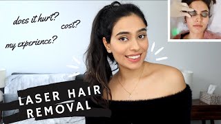 THE TRUTH WITH LASER HAIR REMOVAL | FACE & FULL BODY | COST? IS IT PAINFUL? SIDE EFFECTS? | bySanjna