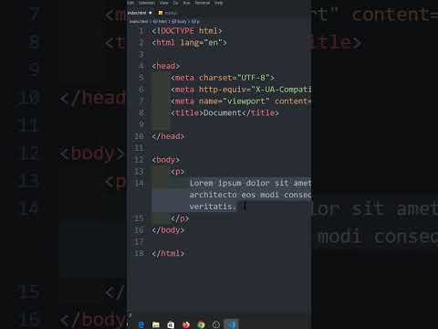 VSCODE : Lorem Text Auto Complete Emmet #shorts