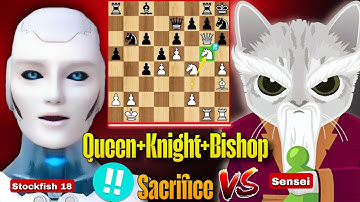 Stockfish 18 PLAYED 5000 Elo Game Where He Sacrificed Everything Against Sensei | Stockfish Chess