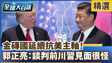 金磚國延續抗美主軸！郭正亮：談判前川習見面很怪【#全球大白話】分段精選｜#郭正亮 #習近平 #川普 #關稅 #金磚國