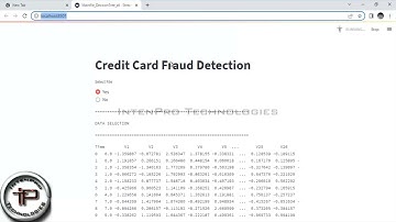 **Streamlit Web Application** - Credit Card Fraud Detection Using Decision Tree Algorithm In PYTHON