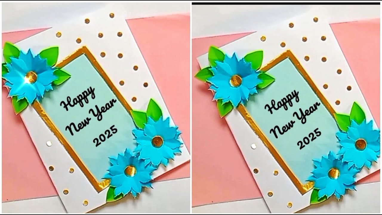 Diy Happy New Year Gretting Card Idea