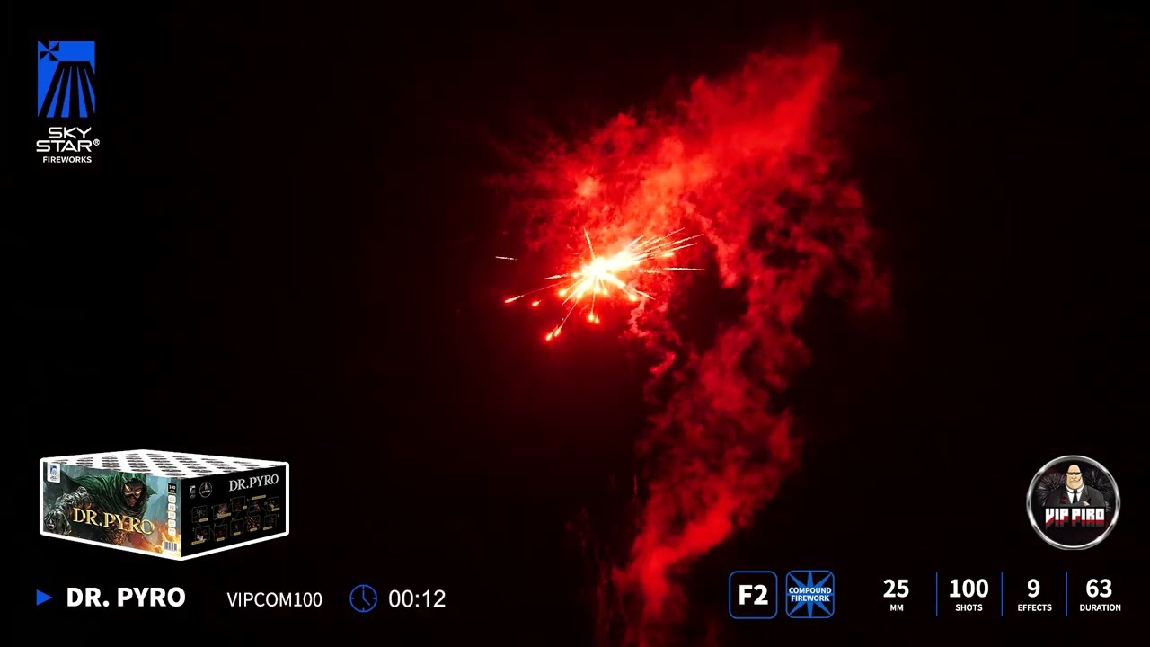 VIPCOM100 Dr. Pyro - VIPpiro Fireworks - YouTube