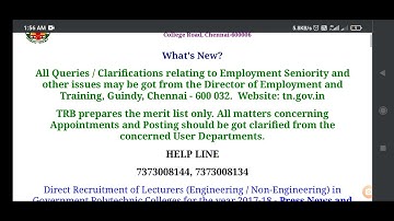 TRB POLYTECHNIC LECTURER HALL TICKETS RELEASED- 22-10-2021