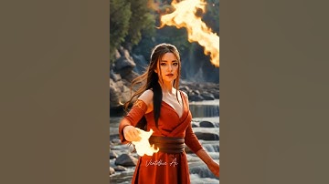 woman 🔥 Fire bending #shorts #ai #avatar
