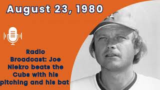 August 23, 1980 Joe Niekro Beats The Cubs With His Pitching And His Bat