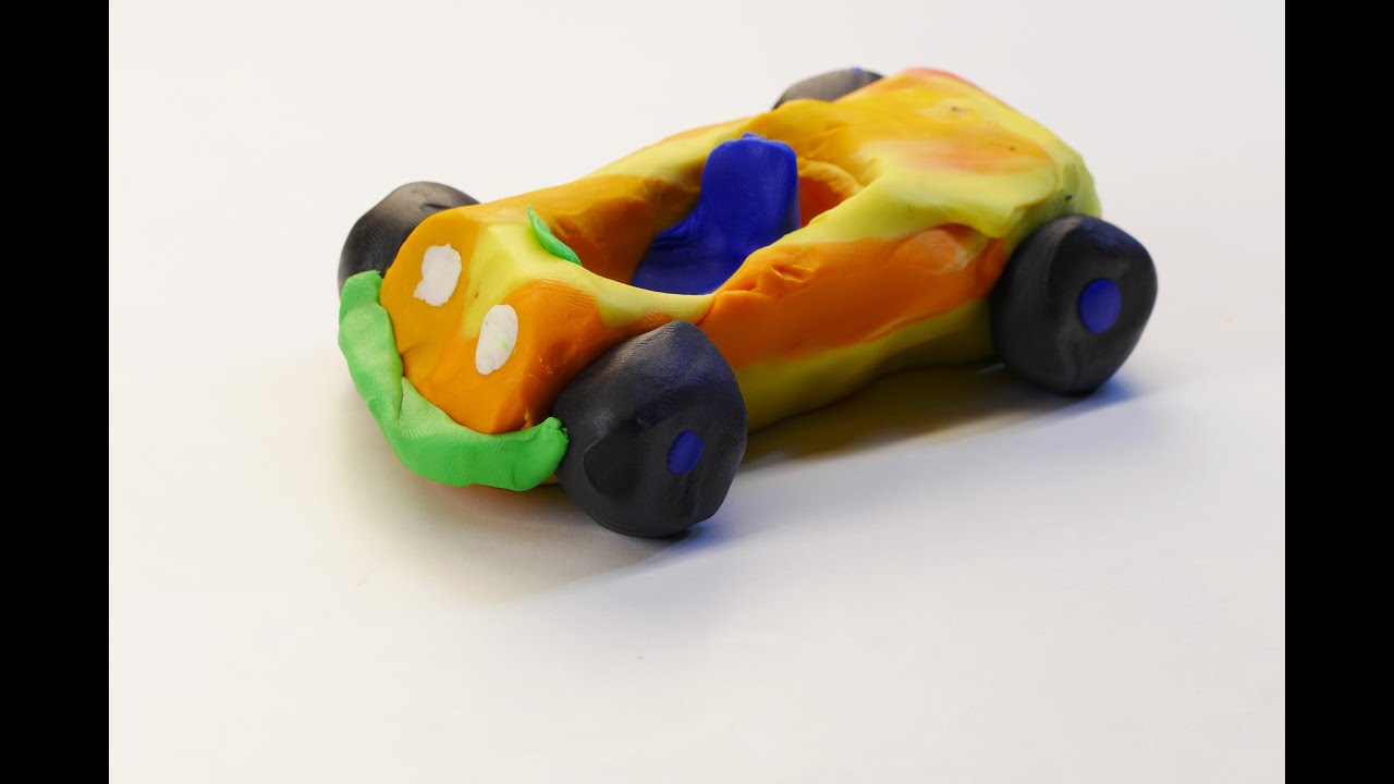 Plasticine car / Plastilīna automašīna - YouTube
