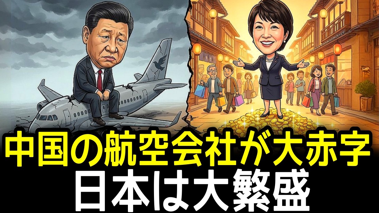 【自業自得】中国の日本旅行禁止が大失敗!中国航空業界が瀕死、日本は欧米富裕層で史上最高益を更新中
