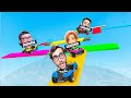 SFIDO I MIEI AMICI NEL PARKOUR COLORATO DI GTA 5!