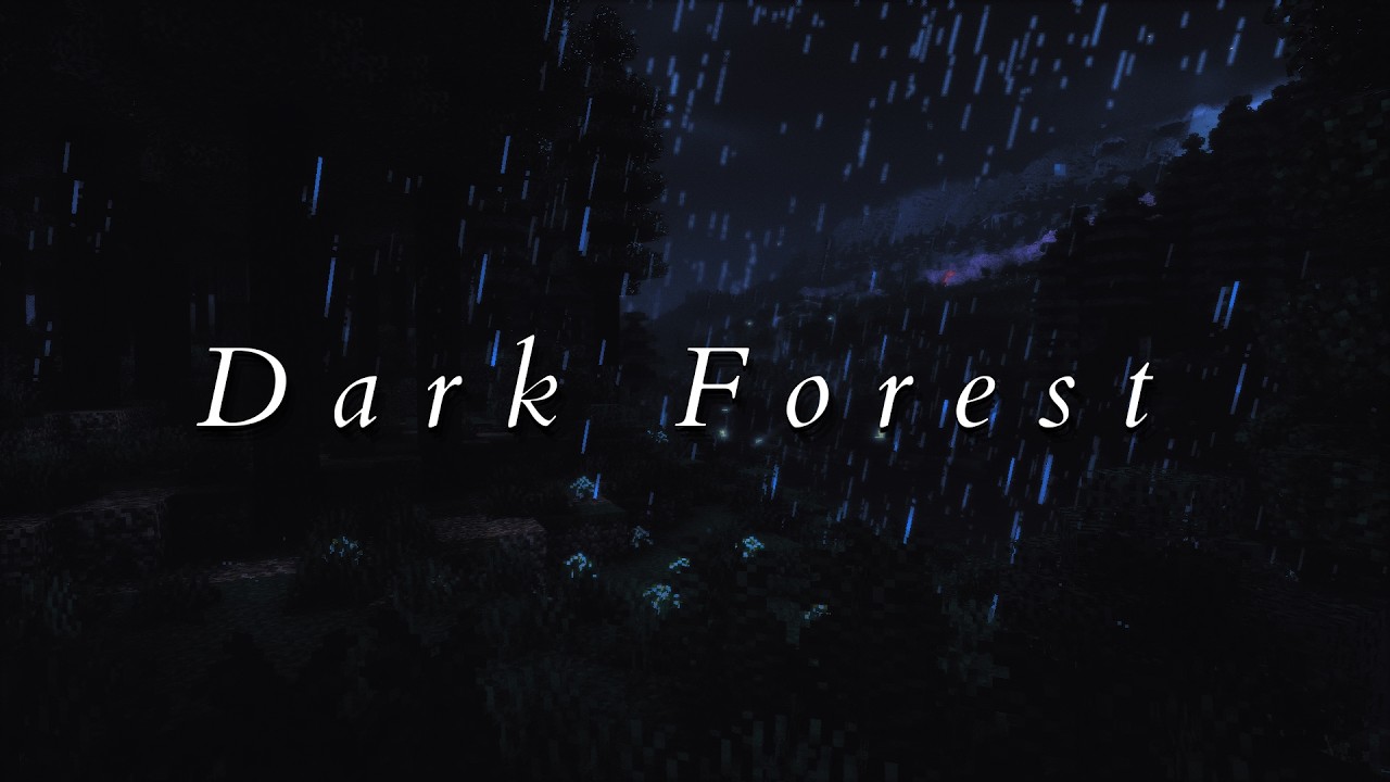Dark Forest — Rain Ambience | Slowed Minecraft Music | Rest in Jesus | 1 Hour Sleep & Peace [No Ads]