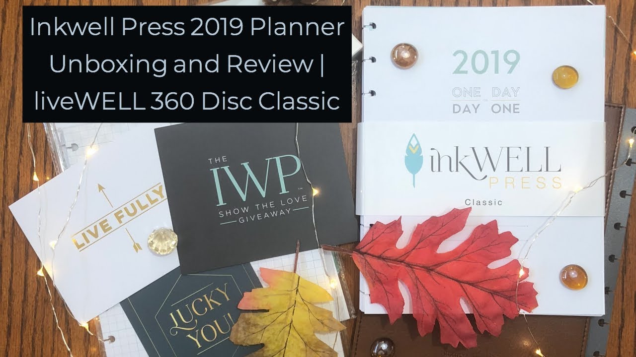 Inkwell Press 2019 Planner Unboxing and Review | liveWELL 360 Disc Classic