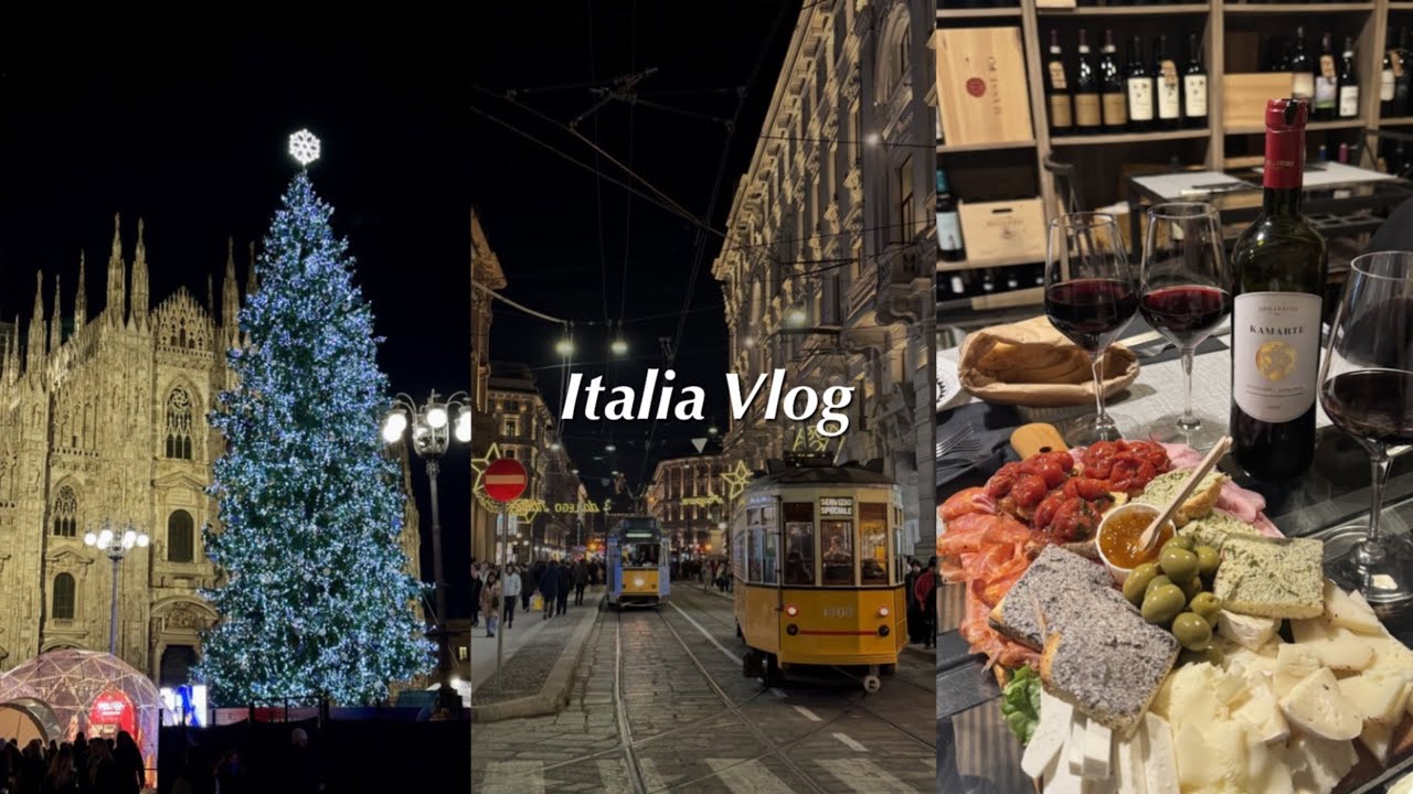 🇮🇹Vlog. 콘서 졸업은 했는데… 직업은 없음 | 밀라노 크리스마스 일상, 크리스마스 트리 투어, 에르메스 반지 구경, 와인