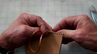 Leather Lacing, Amazing Technique to Braid Leather Pieces Together  #leathercraft 