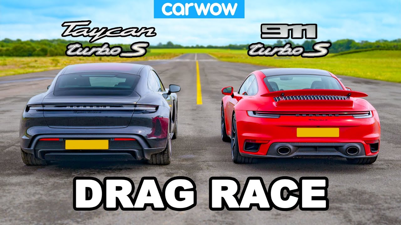 New Porsche 911 Turbo S vs Taycan Turbo S: DRAG RACE! - YouTube