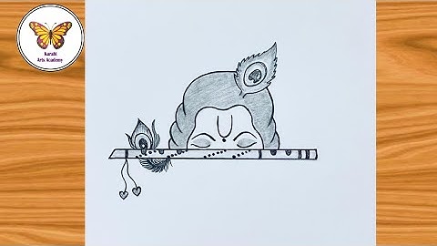 Krishna half face drawing| Drawing tutorial| @karabiartsacademy6921