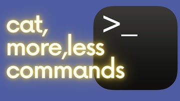 MAC OS Command line: file | cat | more | less | head  | tail commands