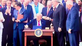 President Donald Trump officially signs his 'big, beautiful bill' on July 4th at the White House