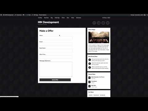 Contact Page or “Make a Offer” Page ( Re-upload)