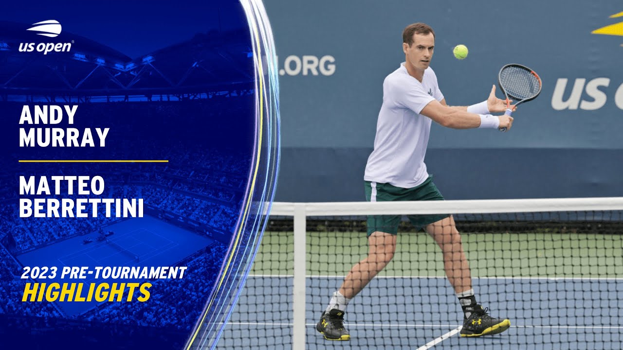 Andy Murray & Matteo Berrettini Practice Session | 2023 US Open