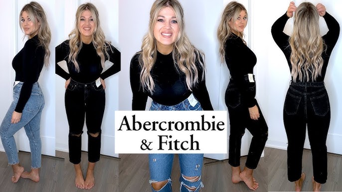 ABERCROMBIE CURVE LOVE JEANS - try-on haul size 27 (unsponsored) 