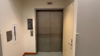 Big Montgomery/KONE Traction Elevator with Rear Door in the Seamans Center at UI in Iowa City, IA