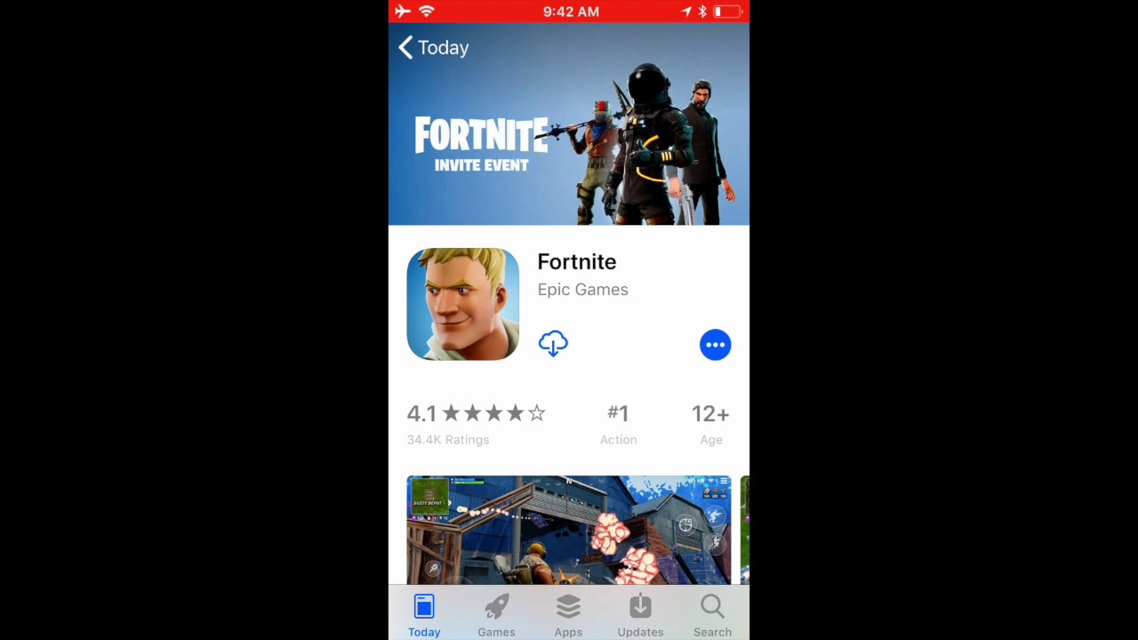 fortnite download on ios