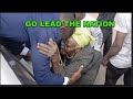 OLD woman shows Kyagulanyi and blesses him for presidency.