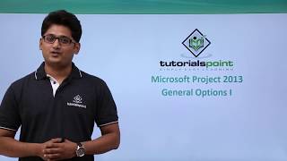 MS Project 2013 - General Options I