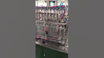 10 nozzles pneumatic type liquid filling machine for plastic bottles
