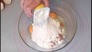 Gâteau facile à faire, avec un pot de yaourt/ Recette rapide