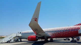 Посадка Boeing 737-800 а/к Россия в международном аэропорту Офира (Шарм-эль-Шейх)