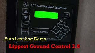 How to level your RV  Demo of Lippert ground control 3.0 Auto Level system