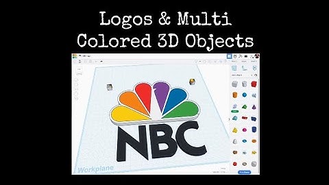 TinkerCAD Tips!  Logos to Multi-Colored 3D Objects.   #tinkercad #caddesign #3dprintable #3dprinting