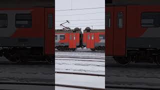 Электропоезд ЭП2Д-0131 сообщением &quot;Приютово-Уфа&quot; прибывает на станцию Давлеканово.