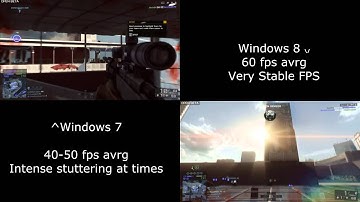 Battlefield 4 - Performance Comparison (Windows 7 vs 8)