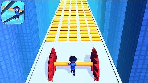 New Satisfying Mobile Game Roof Rails Play 9999 Levels Tiktok Gameplay Walkthrough Android,iOS