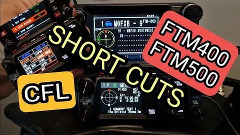 YAESU FTM500 , SHORT CUTS , (CFL) Function Menu Items