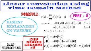 Linear Convolution in DSP. | Part 2 | Time Domain Method | DSIP