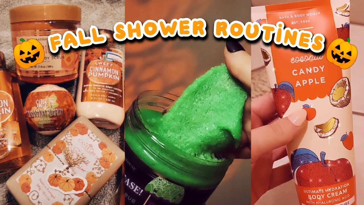 🍄🚿 COZY FALL SHOWER ROUTINES COMPILATION 🚿🍄