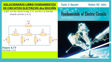 2.13 Para el circuito de la figura 2.77, use KCL para encontrar las corrientes ramales I1 a I4.