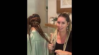 How to section your hair when making dreadlocks