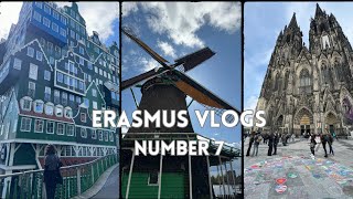 Erasmus Vlogs 7---- Amsterdam köylerini gezdim, Köln'de mahsur kaldım...