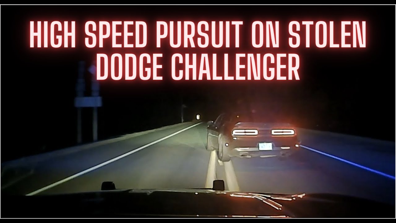 PURSUIT of Stolen Dodge Challenger by Arkansas State Police - PIT / TVI ...